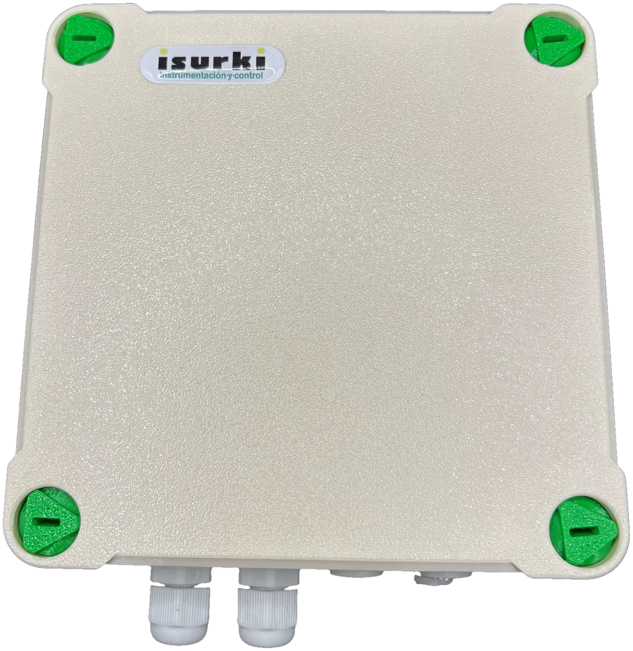 IsurLog datalogger with the lid closed, front view