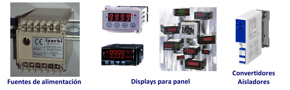 Displays y aisladores